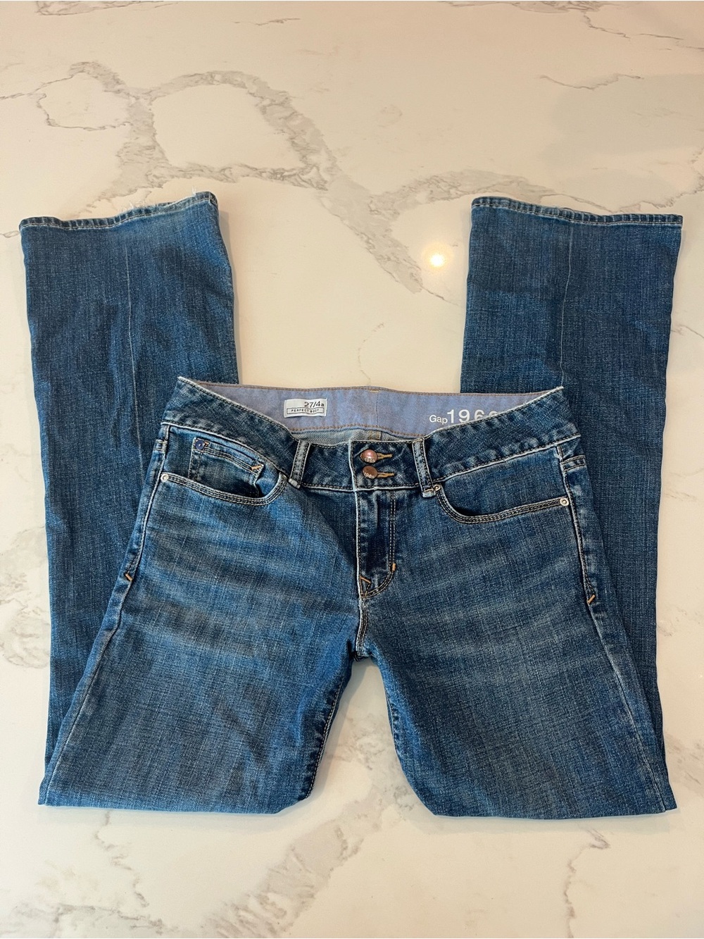 GAP Women's Boot Cut Jeans in Medium Blue